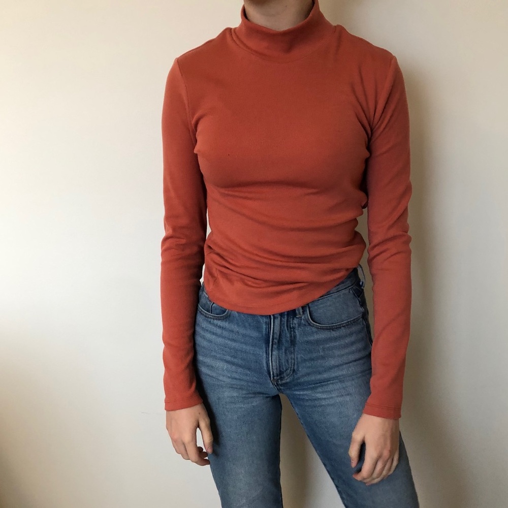 Dusty coral turtleneck